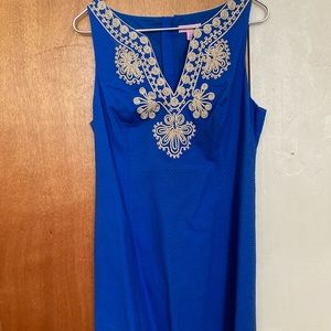 Vintage Lilt Pulitzer blue shift dress